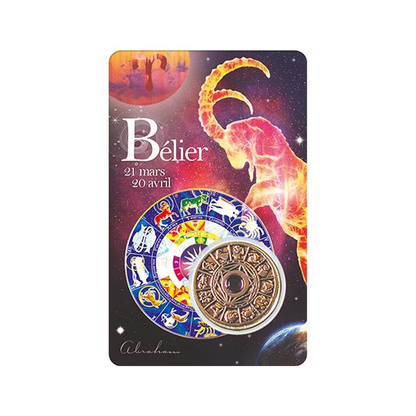 Tarjeta de Aries con mensaje inspirador: del 21 de marzo al 20 de abril