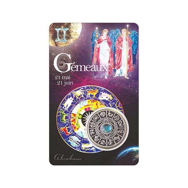 Tarjeta de Géminis con mensaje inspirador: del 21 de mayo al 21 de junio