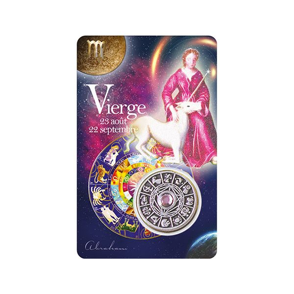 Tarjeta de Virgo con mensaje inspirador: del 23 de agosto al 22 de septiembre