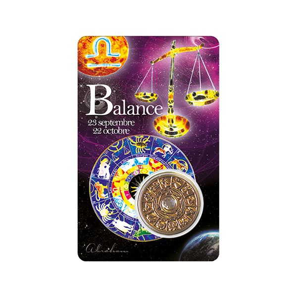 Tarjeta de Libra con mensaje inspirador: del 23 de septiembre al 22 de octubre